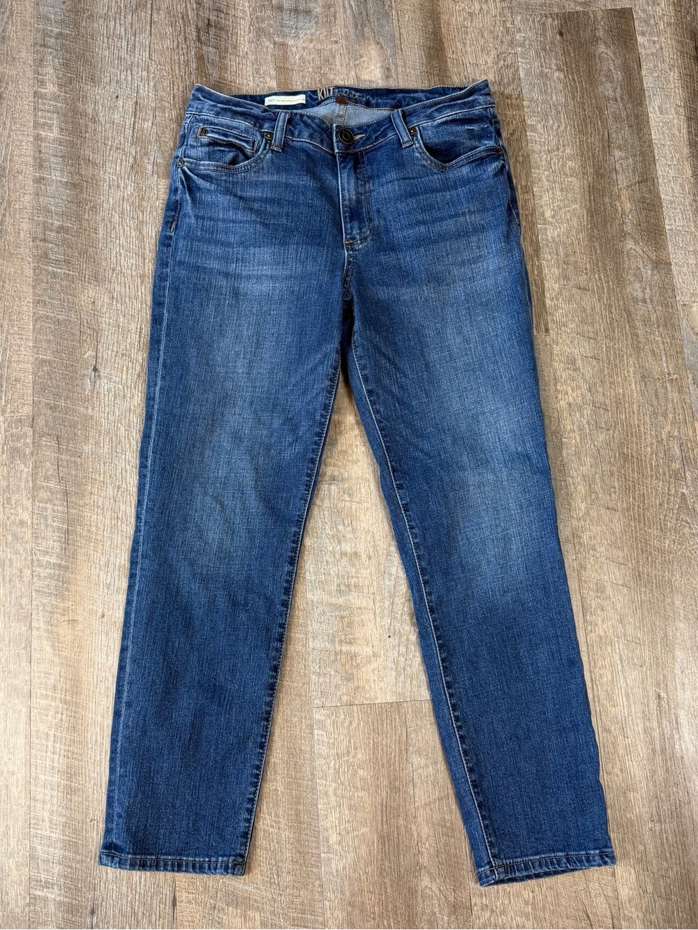 Kut From The Kloth Katy High Rise Ankle Straight Leg Jeans Sz 6 Mom Casual Fall